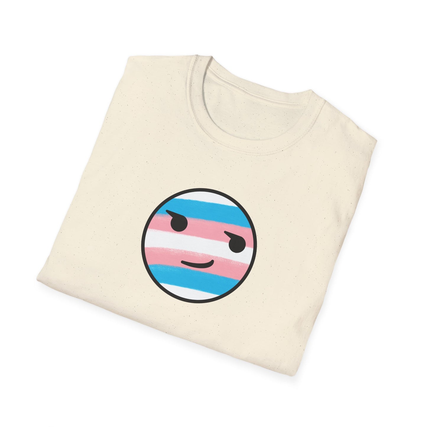 🏳️⚧️ Trans Pride Smirk - Classic Unisex Crewneck T-Shirt