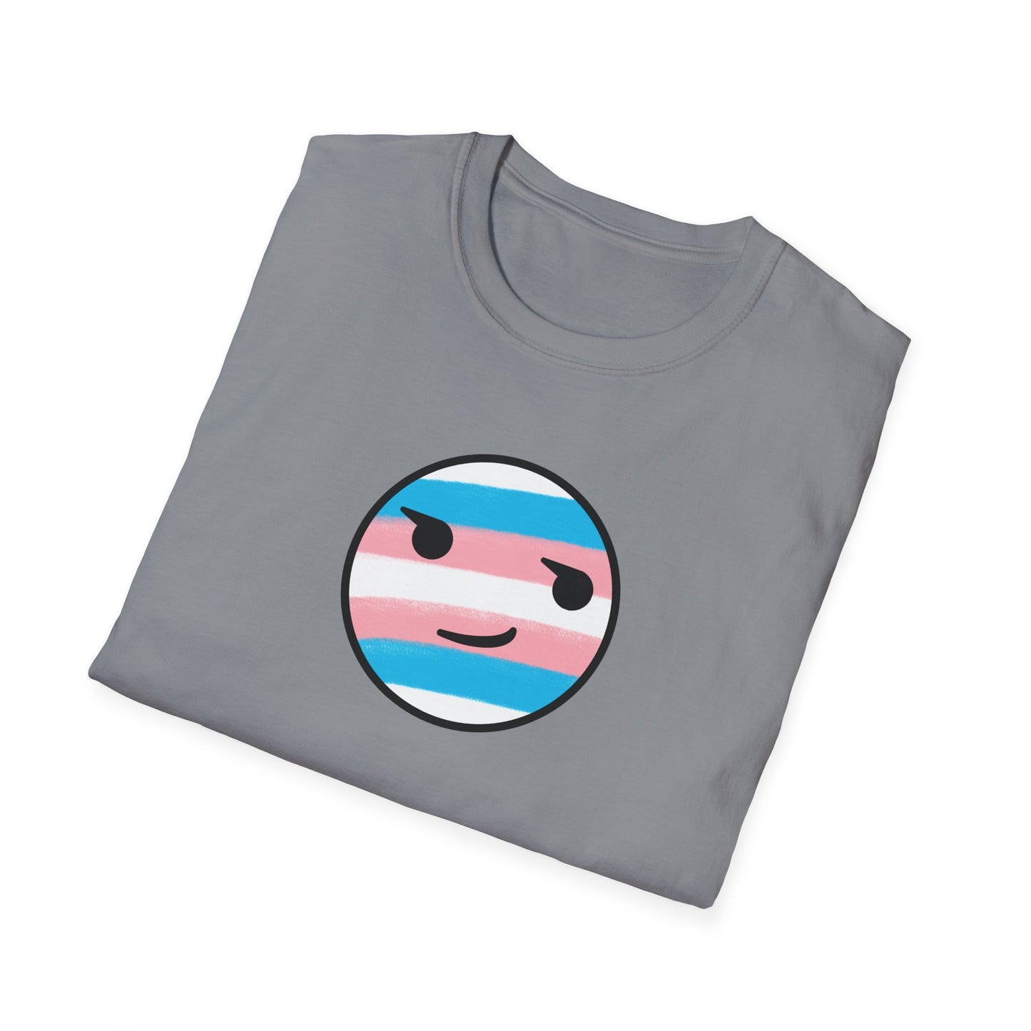 🏳️⚧️ Trans Pride Smirk - Classic Unisex Crewneck T-Shirt