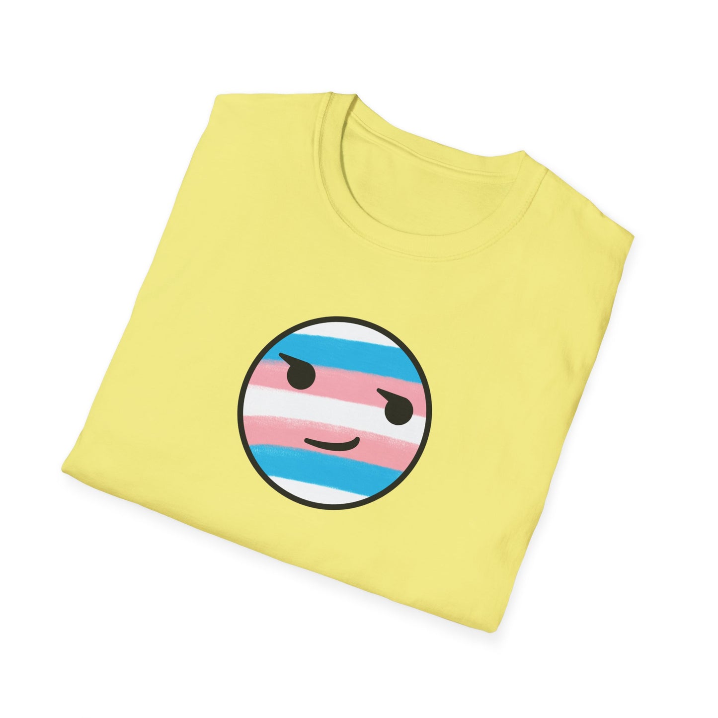 🏳️⚧️ Trans Pride Smirk - Classic Unisex Crewneck T-Shirt