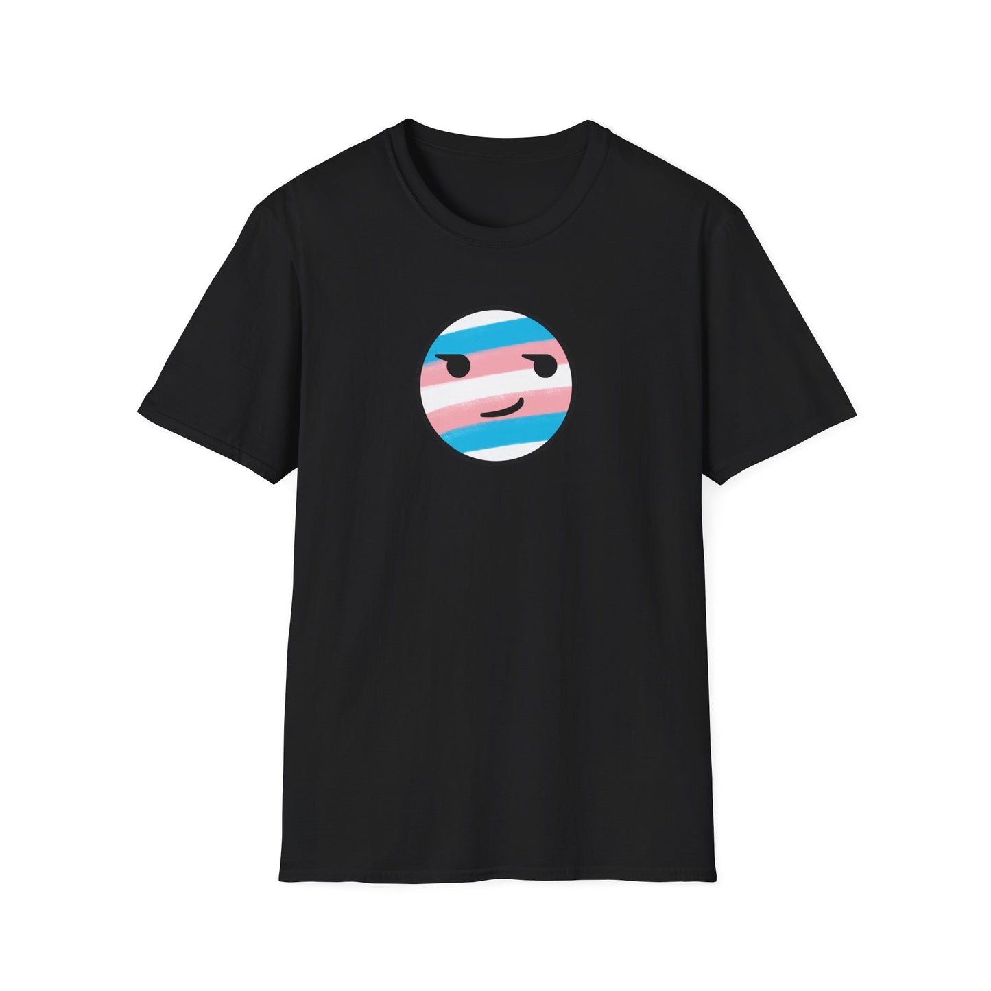 🏳️⚧️ Trans Pride Smirk - Classic Unisex Crewneck T-Shirt