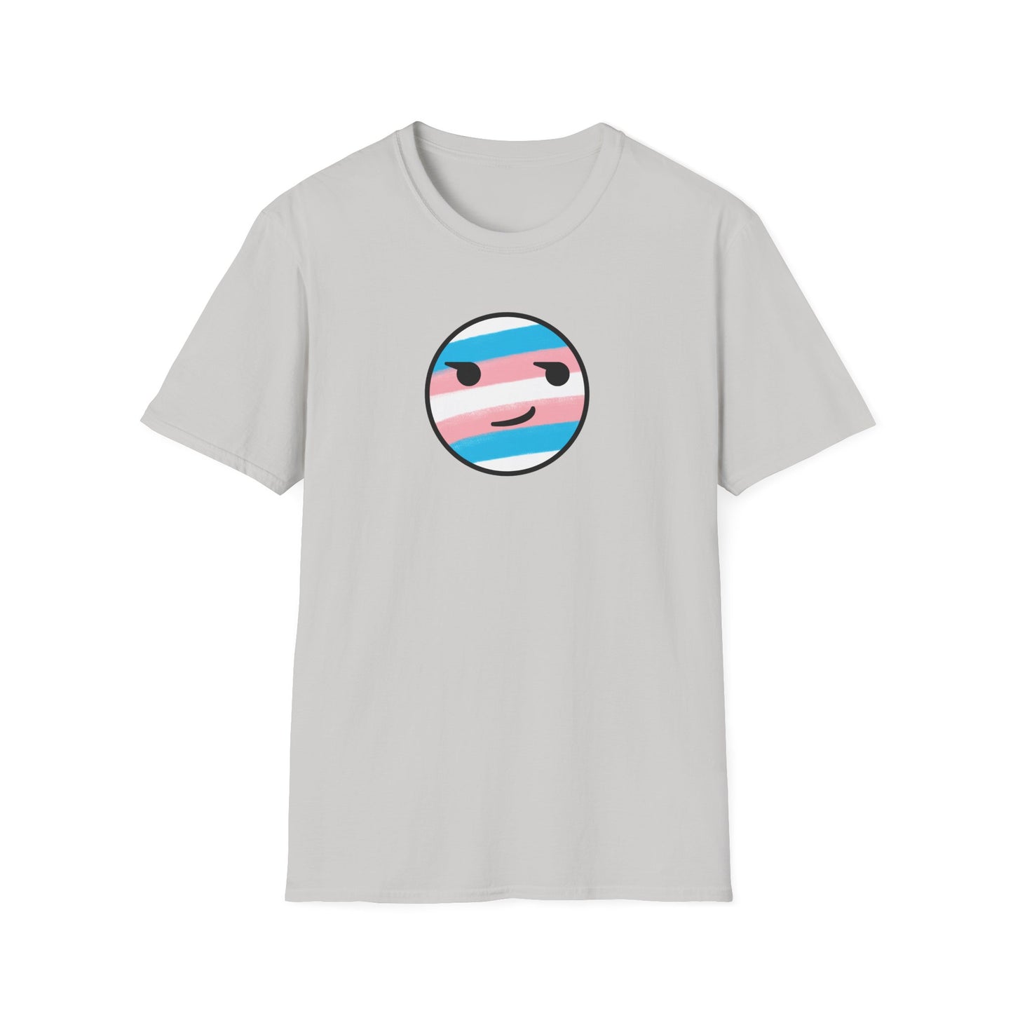 🏳️⚧️ Trans Pride Smirk - Classic Unisex Crewneck T-Shirt