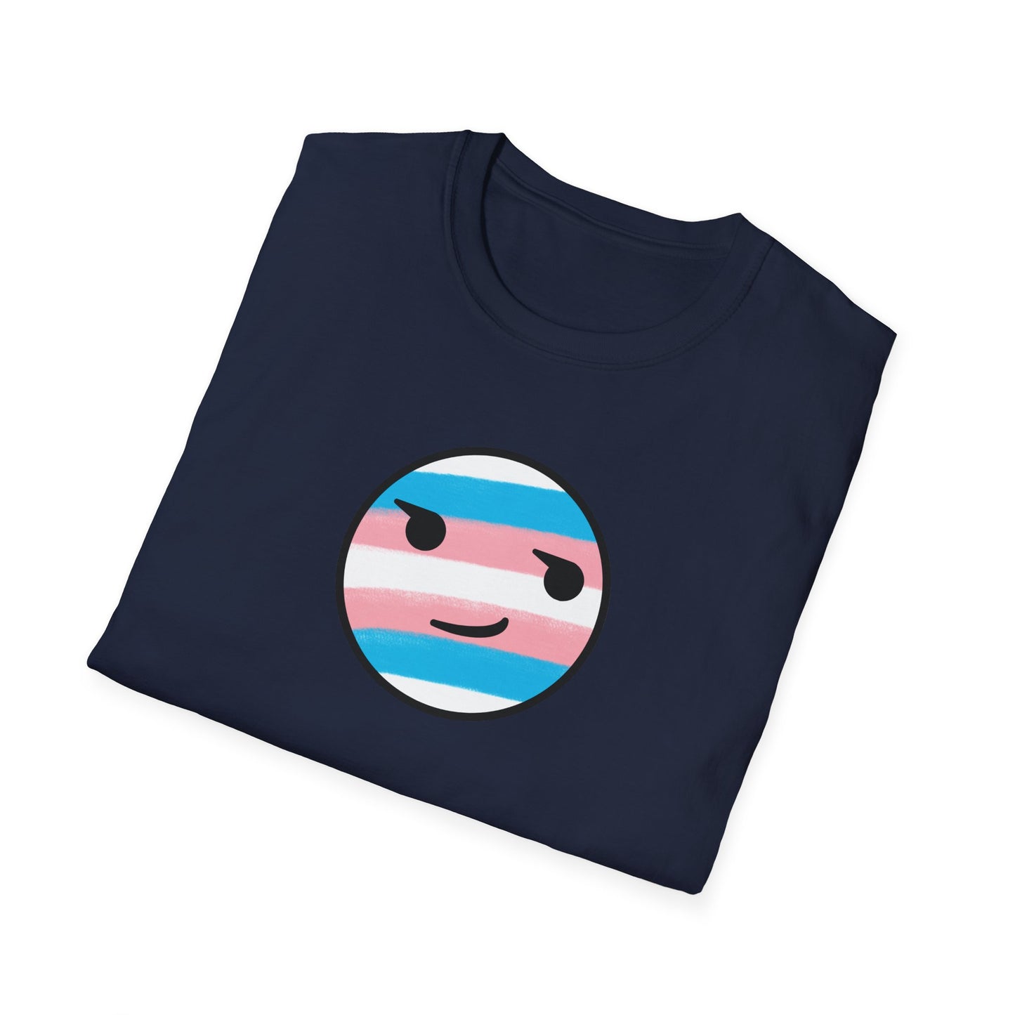 🏳️⚧️ Trans Pride Smirk - Classic Unisex Crewneck T-Shirt