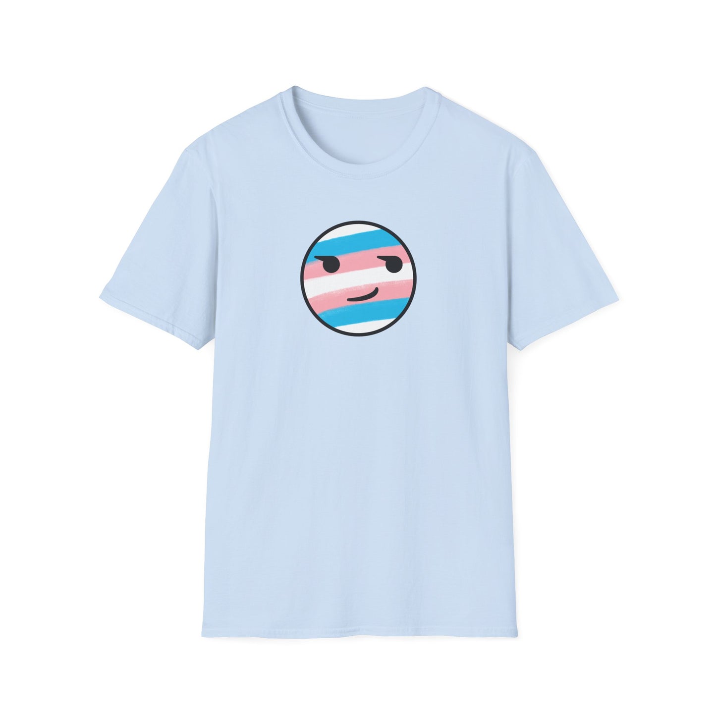 🏳️⚧️ Trans Pride Smirk - Classic Unisex Crewneck T-Shirt