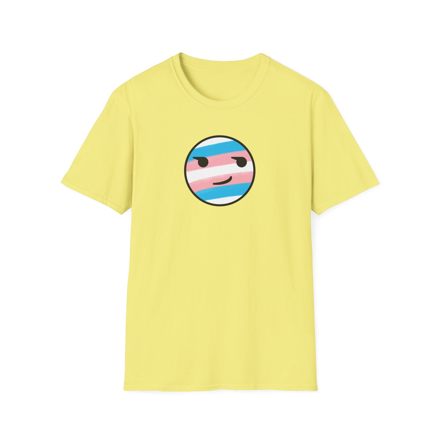 🏳️⚧️ Trans Pride Smirk - Classic Unisex Crewneck T-Shirt