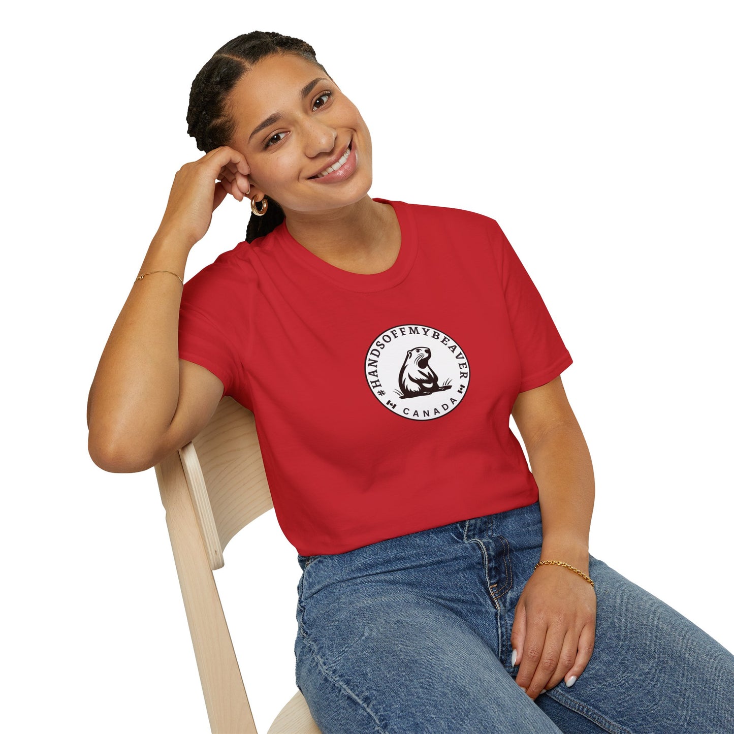 #handsoffmybeaver Classic Unisex Crewneck T-Shirt – Stand for Canada, Make it Clear 🇨🇦
