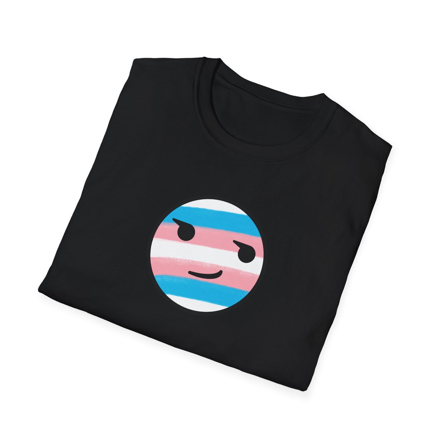 🏳️⚧️ Trans Pride Smirk - Classic Unisex Crewneck T-Shirt