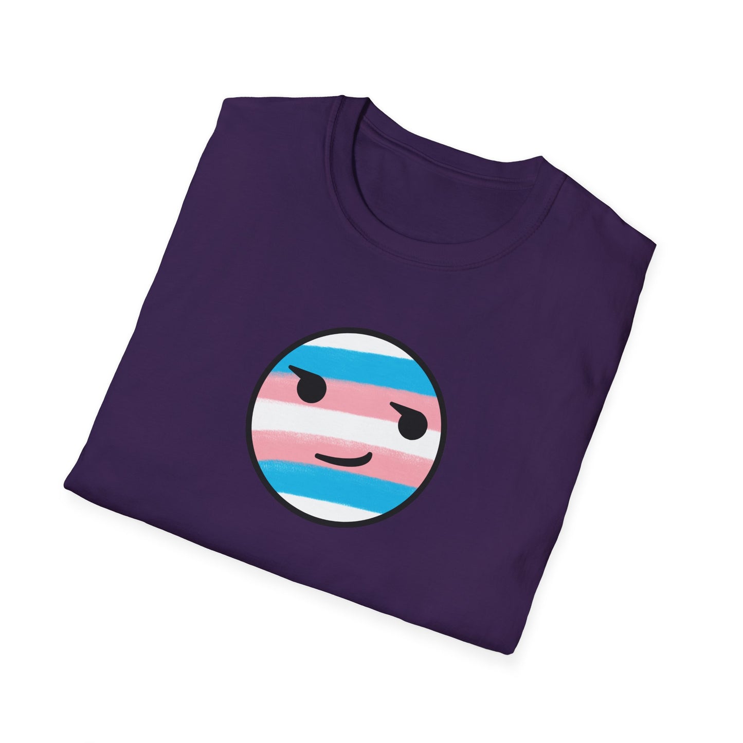 🏳️⚧️ Trans Pride Smirk - Classic Unisex Crewneck T-Shirt