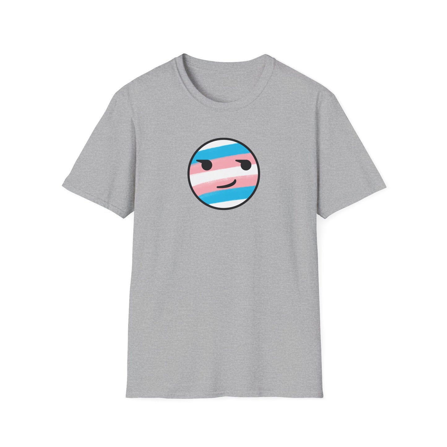 🏳️⚧️ Trans Pride Smirk - Classic Unisex Crewneck T-Shirt