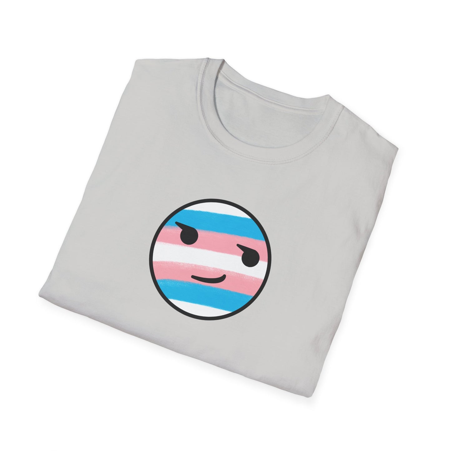 🏳️⚧️ Trans Pride Smirk - Classic Unisex Crewneck T-Shirt