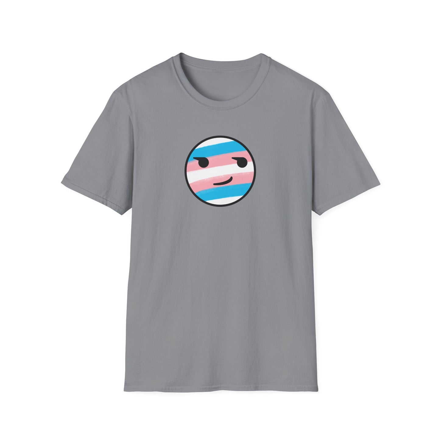 🏳️⚧️ Trans Pride Smirk - Classic Unisex Crewneck T-Shirt