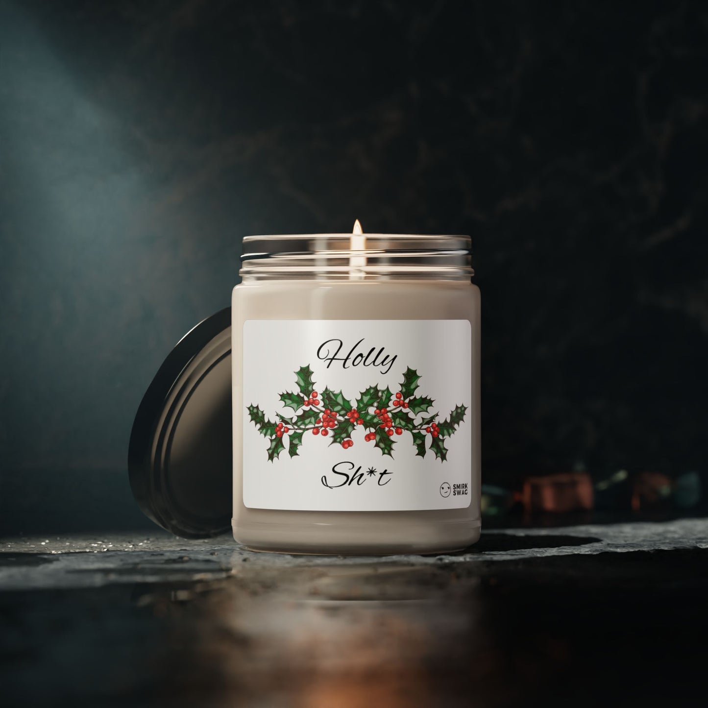 "Holly Sh*t" Smirk - Scented Soy Candle, 9oz