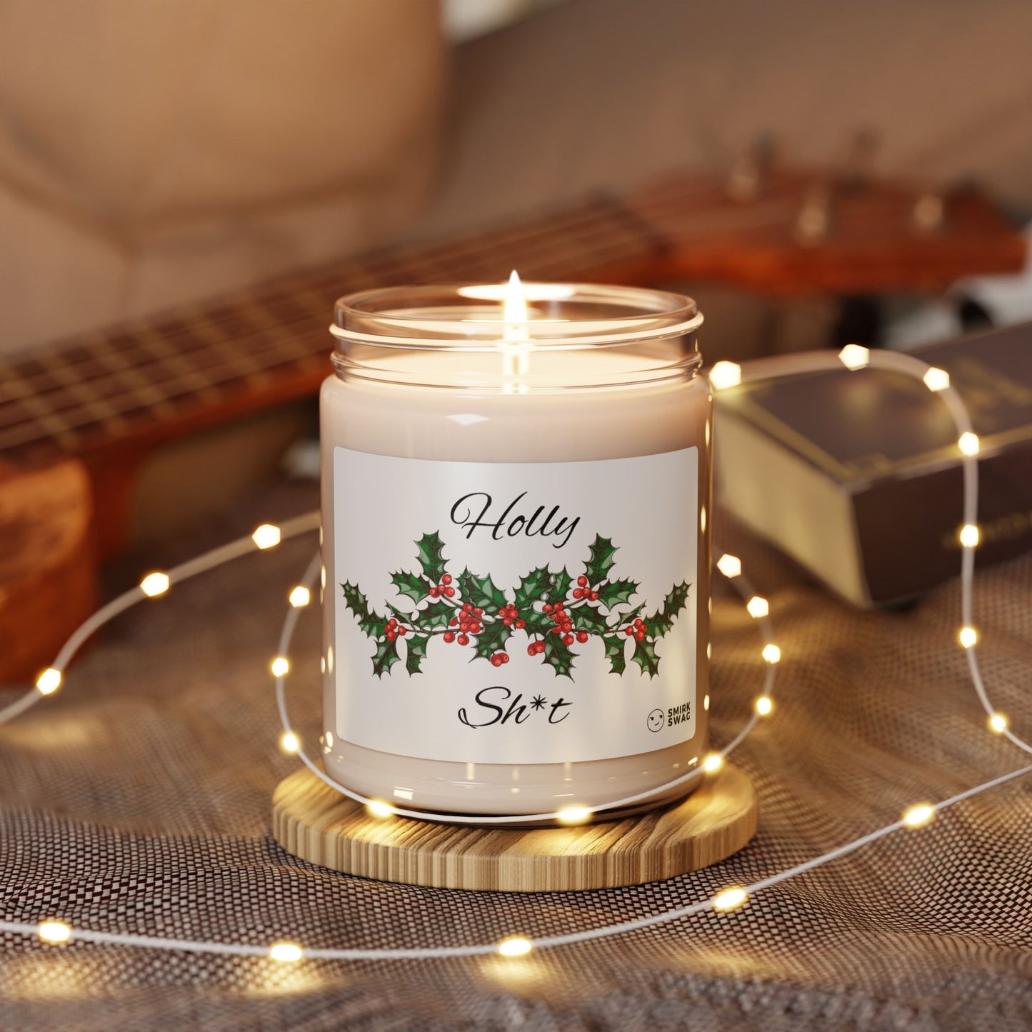 "Holly Sh*t" Smirk - Scented Soy Candle, 9oz