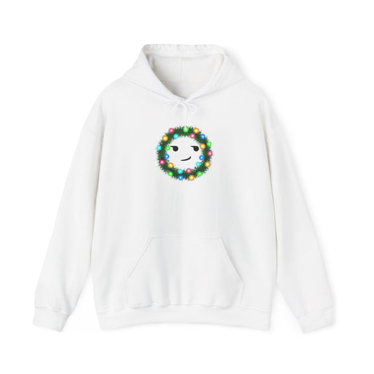 Wreath Smirk - Hooded Sweatshirt