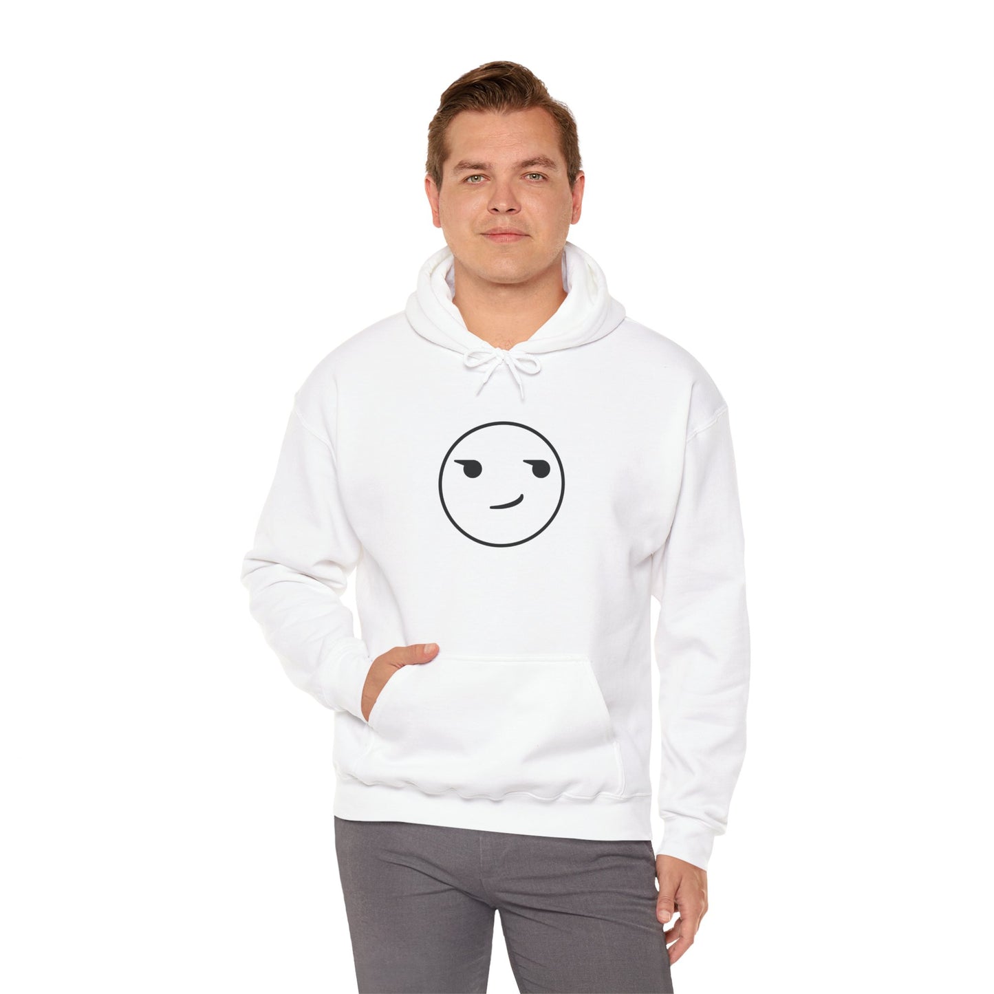 Smirk Hooded Sweatshirt - Unisex Heavy Blend™