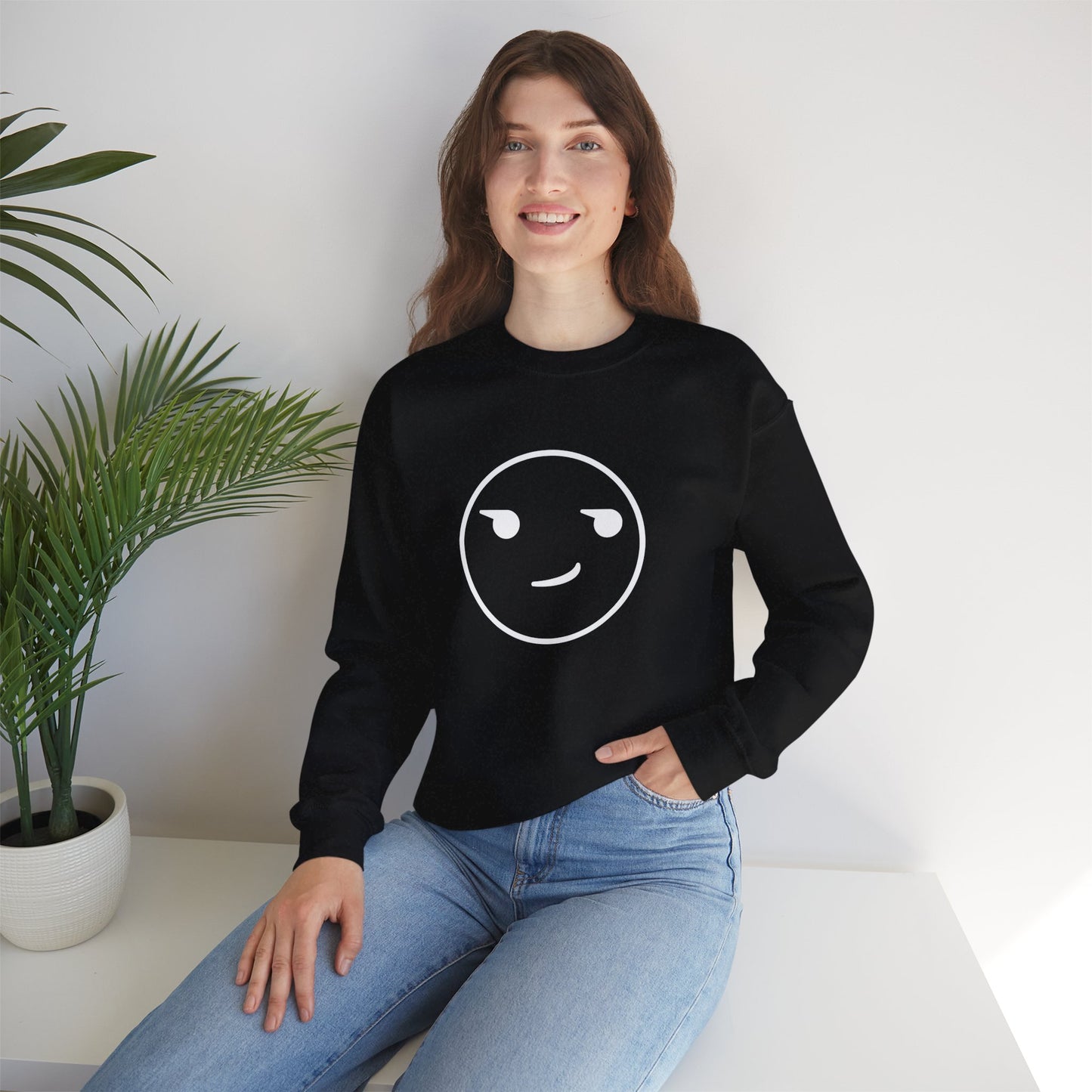 Smirk - Dark Colours Unisex Heavy Blend™ Crewneck Sweatshirt