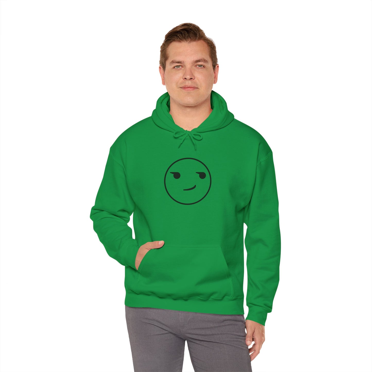 Smirk Hooded Sweatshirt - Unisex Heavy Blend™