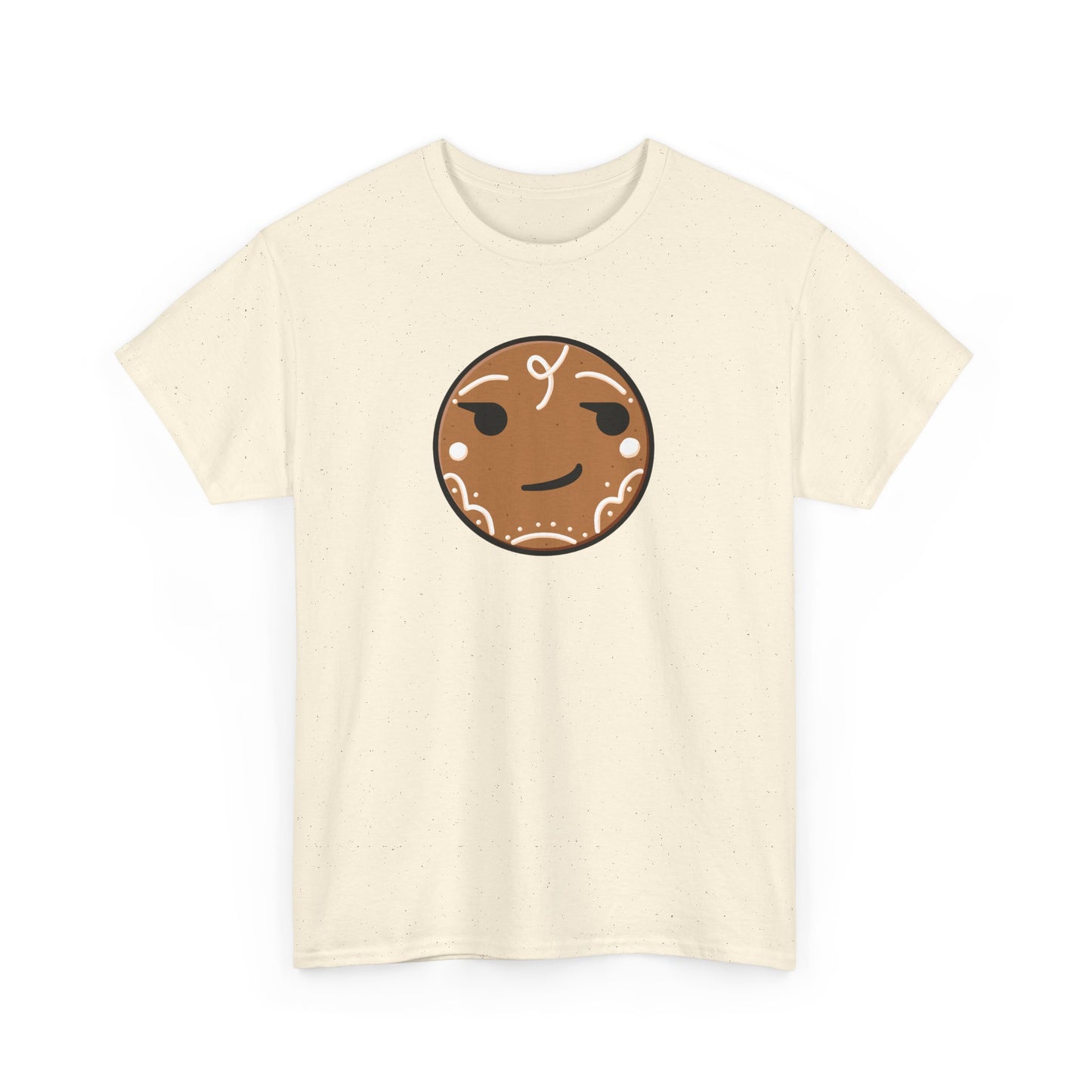 Gingerbread Smirk - Unisex Heavy Cotton Tee