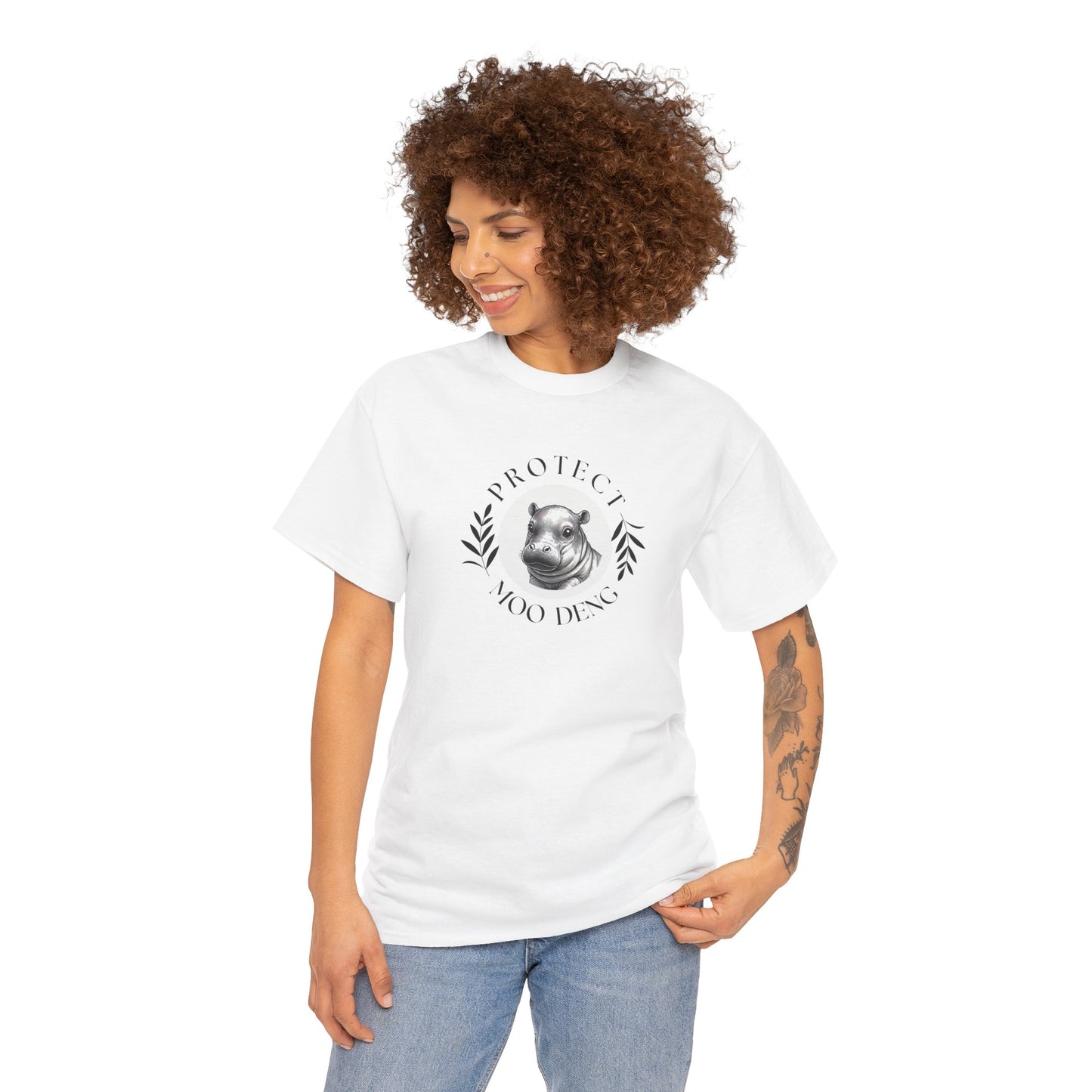 Protect MOO DENG - Unisex Heavy Cotton Tee