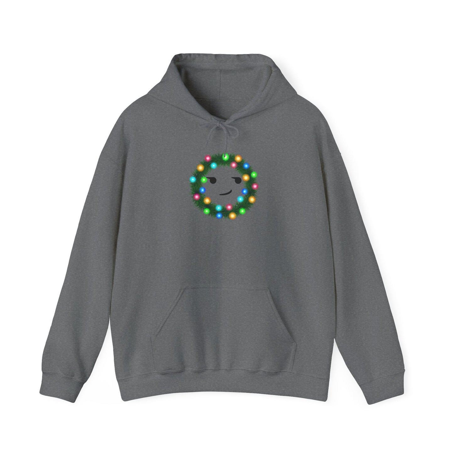 Wreath Smirk - Hooded Sweatshirt