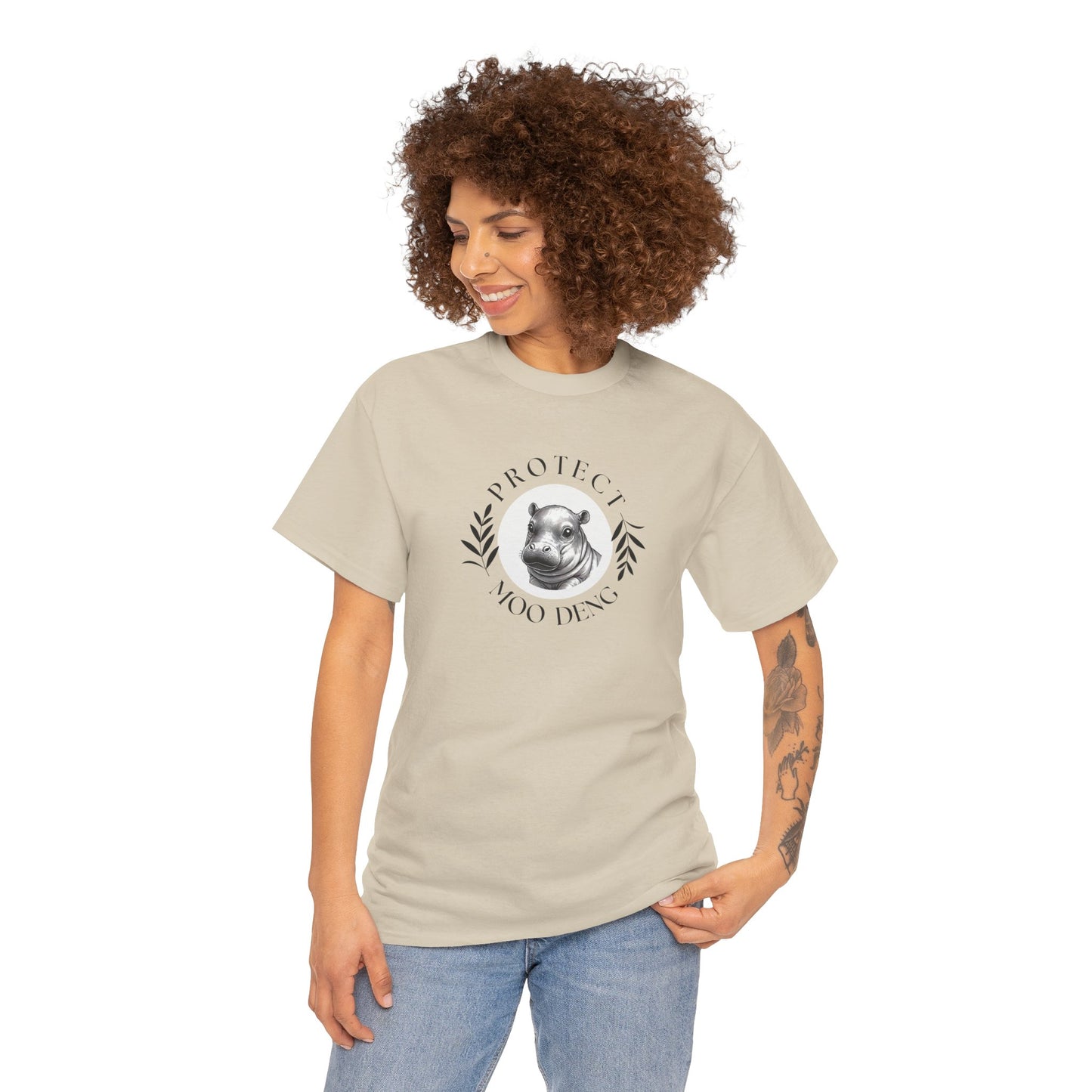 Protect MOO DENG - Unisex Heavy Cotton Tee