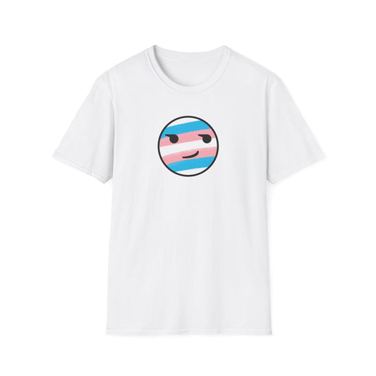 🏳️‍⚧️ Trans Pride Smirk - Classic Unisex Crewneck T-Shirt