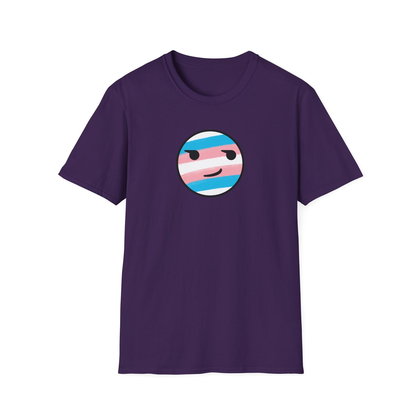 🏳️‍⚧️ Trans Pride Smirk - Classic Unisex Crewneck T-Shirt