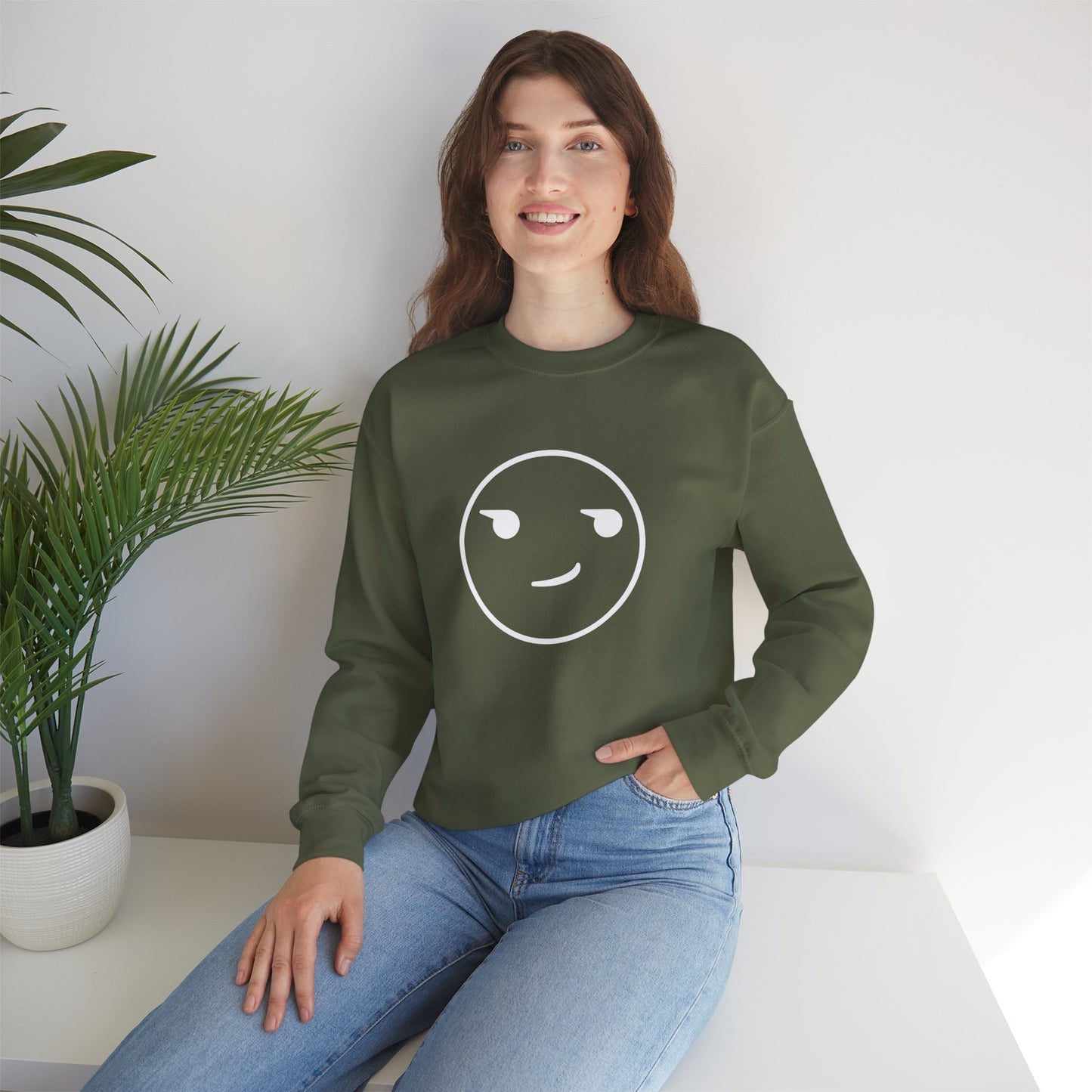 Smirk - Dark Colours Unisex Heavy Blend™ Crewneck Sweatshirt