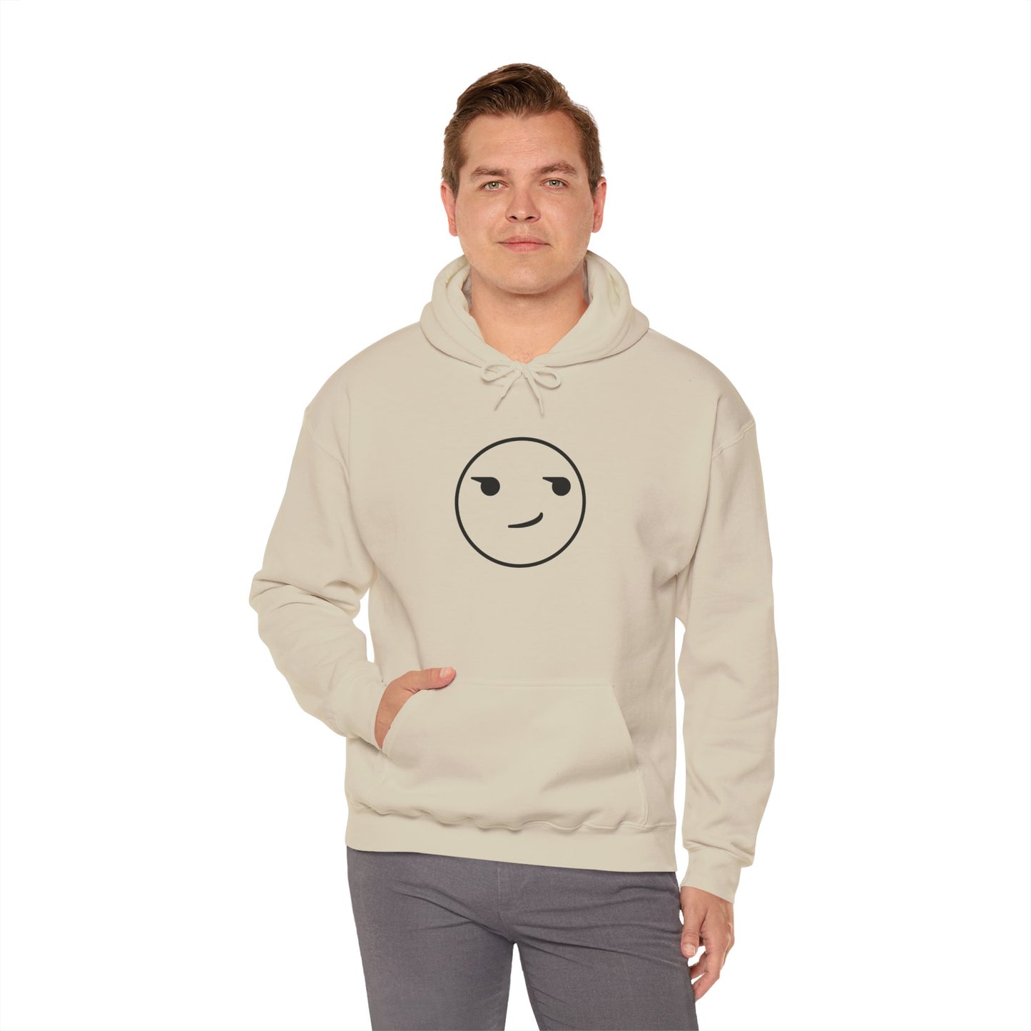 Smirk Hooded Sweatshirt - Unisex Heavy Blend™