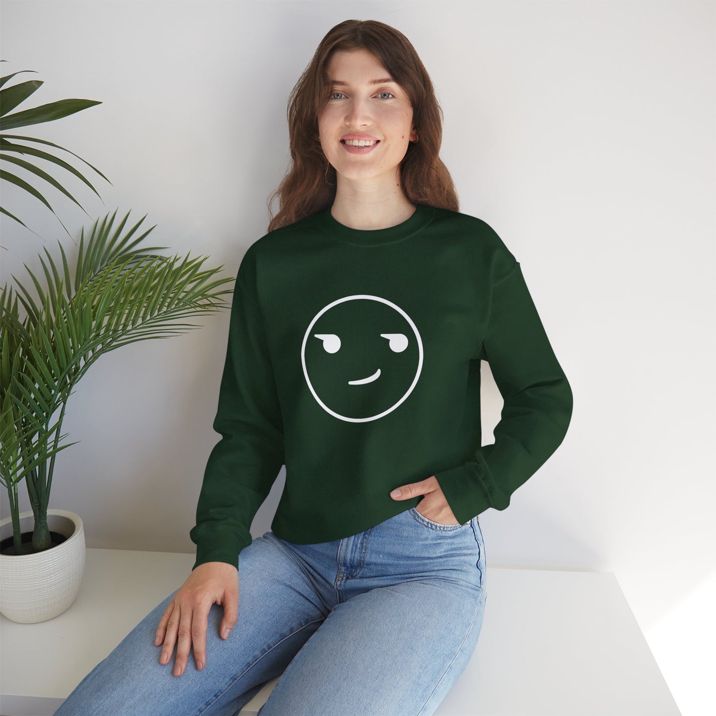 Smirk - Dark Colours Unisex Heavy Blend™ Crewneck Sweatshirt