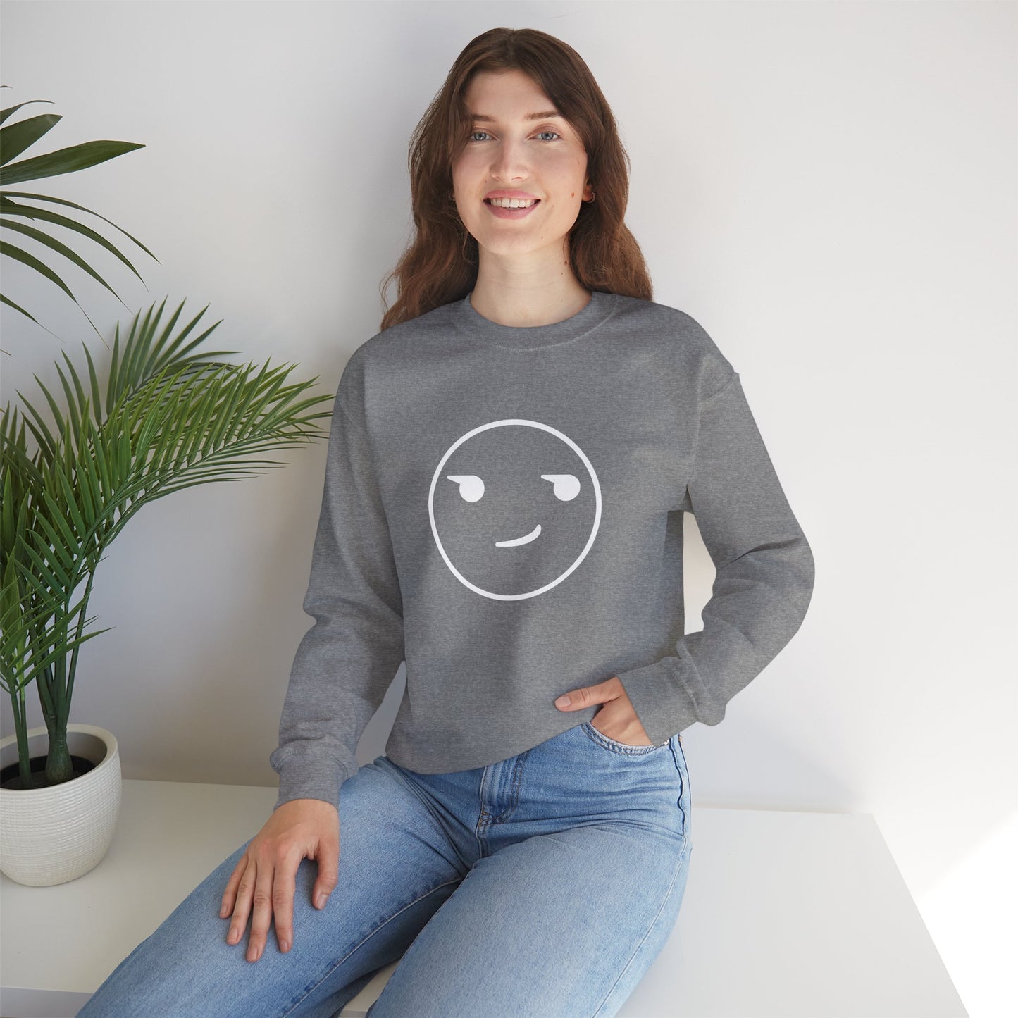 Smirk - Dark Colours Unisex Heavy Blend™ Crewneck Sweatshirt