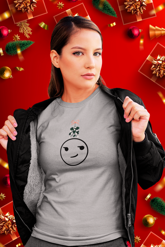 Mistletoe Smirk - Unisex Heavy Cotton Tee