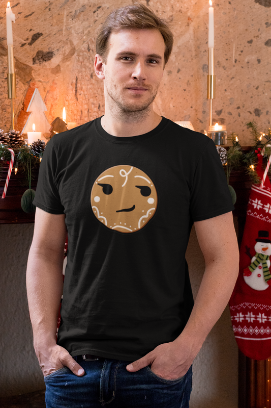 Gingerbread Smirk - Unisex Heavy Cotton Tee