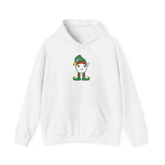 Smirking Elf Christmas Hoodie - Hooded Sweatshirt