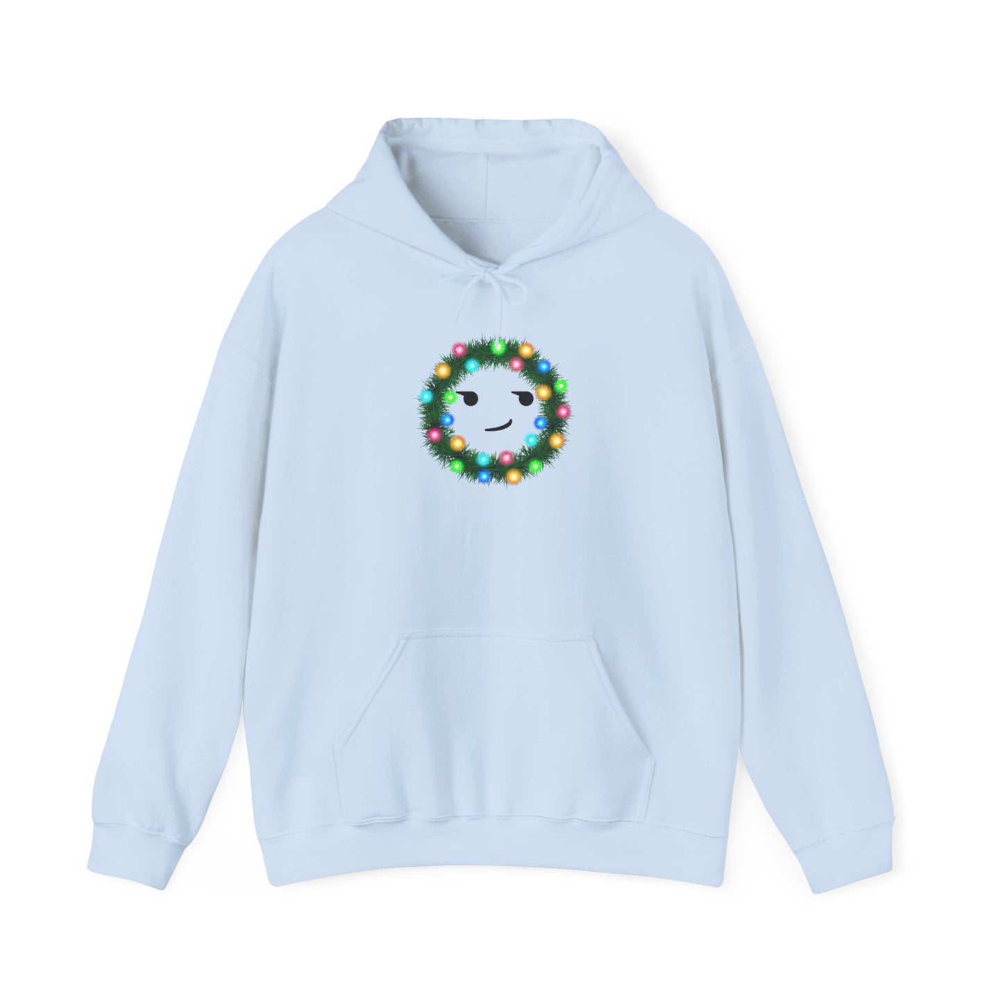 Wreath Smirk - Hooded Sweatshirt