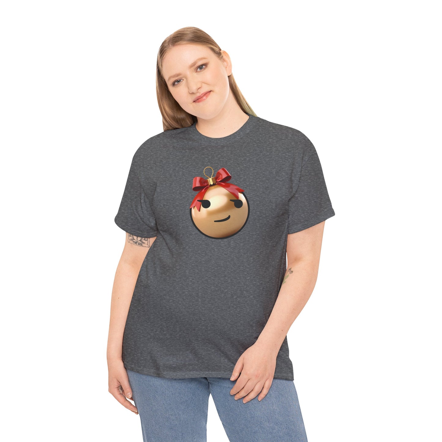 Smirk Coquette Gold Ornament - Unisex Heavy Cotton Tee