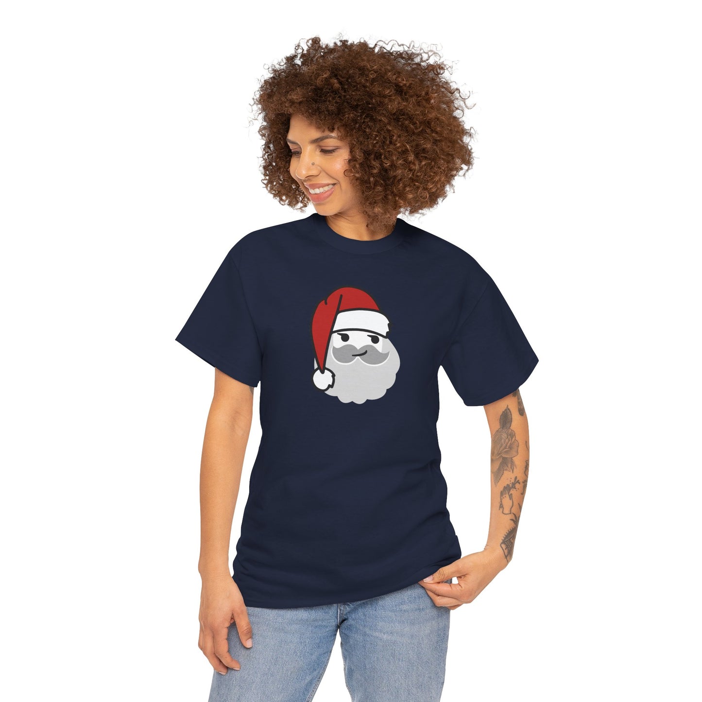 Santa Smirk - Unisex Heavy Cotton Tee