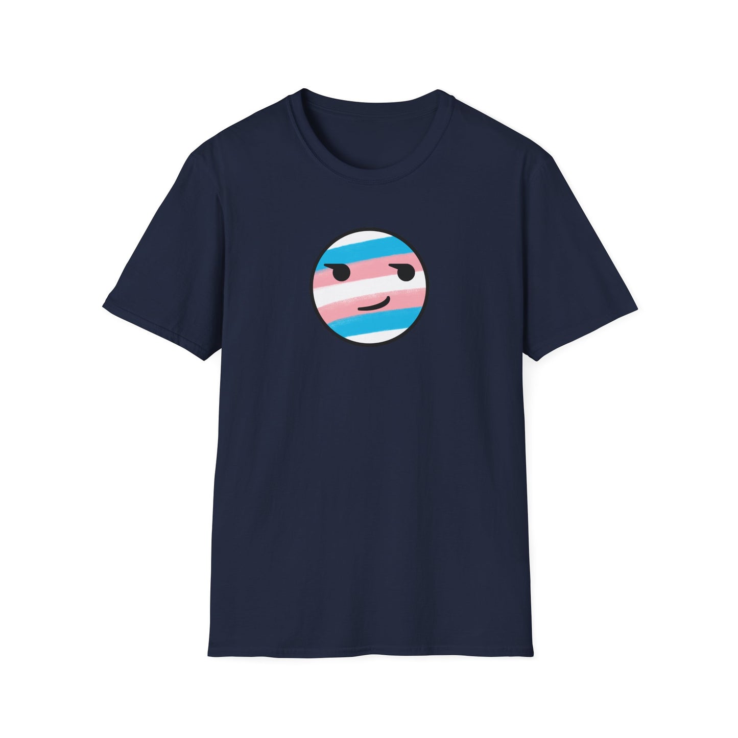 🏳️‍⚧️ Trans Pride Smirk - Classic Unisex Crewneck T-Shirt