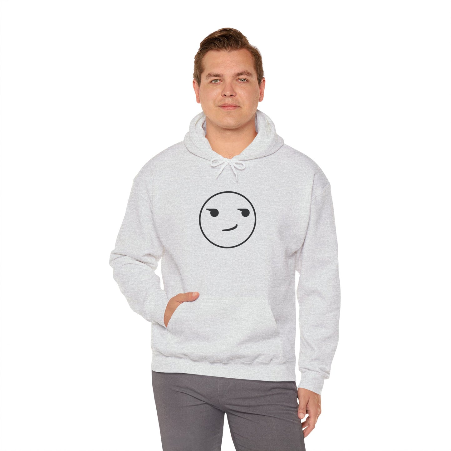 Smirk Hooded Sweatshirt - Unisex Heavy Blend™