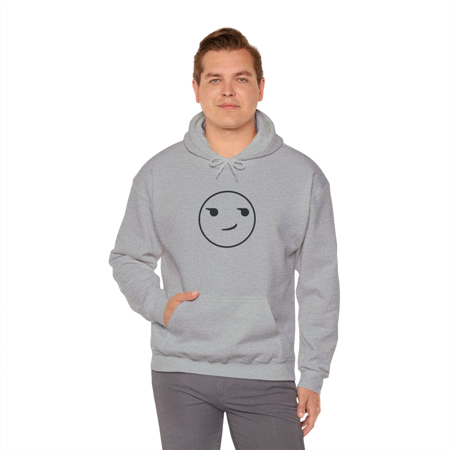 Smirk Hooded Sweatshirt - Unisex Heavy Blend™