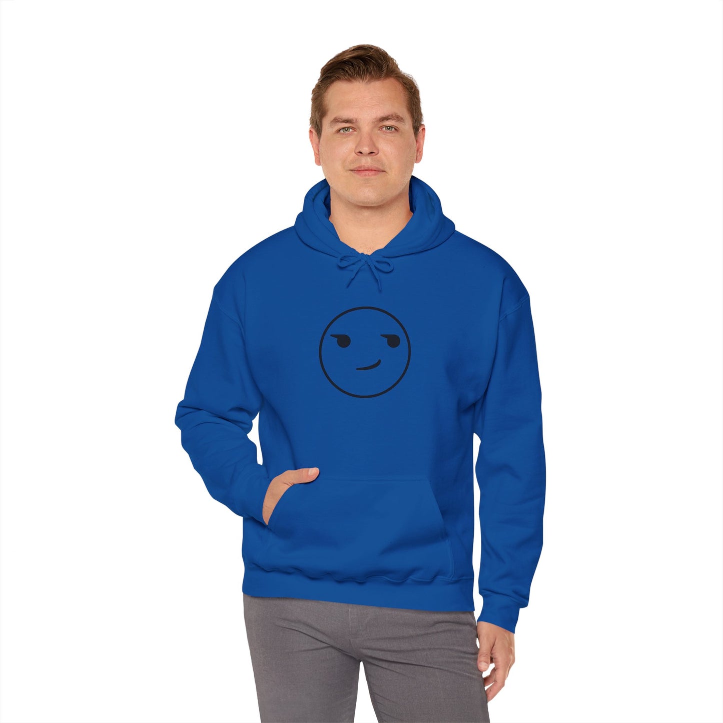 Smirk Hooded Sweatshirt - Unisex Heavy Blend™