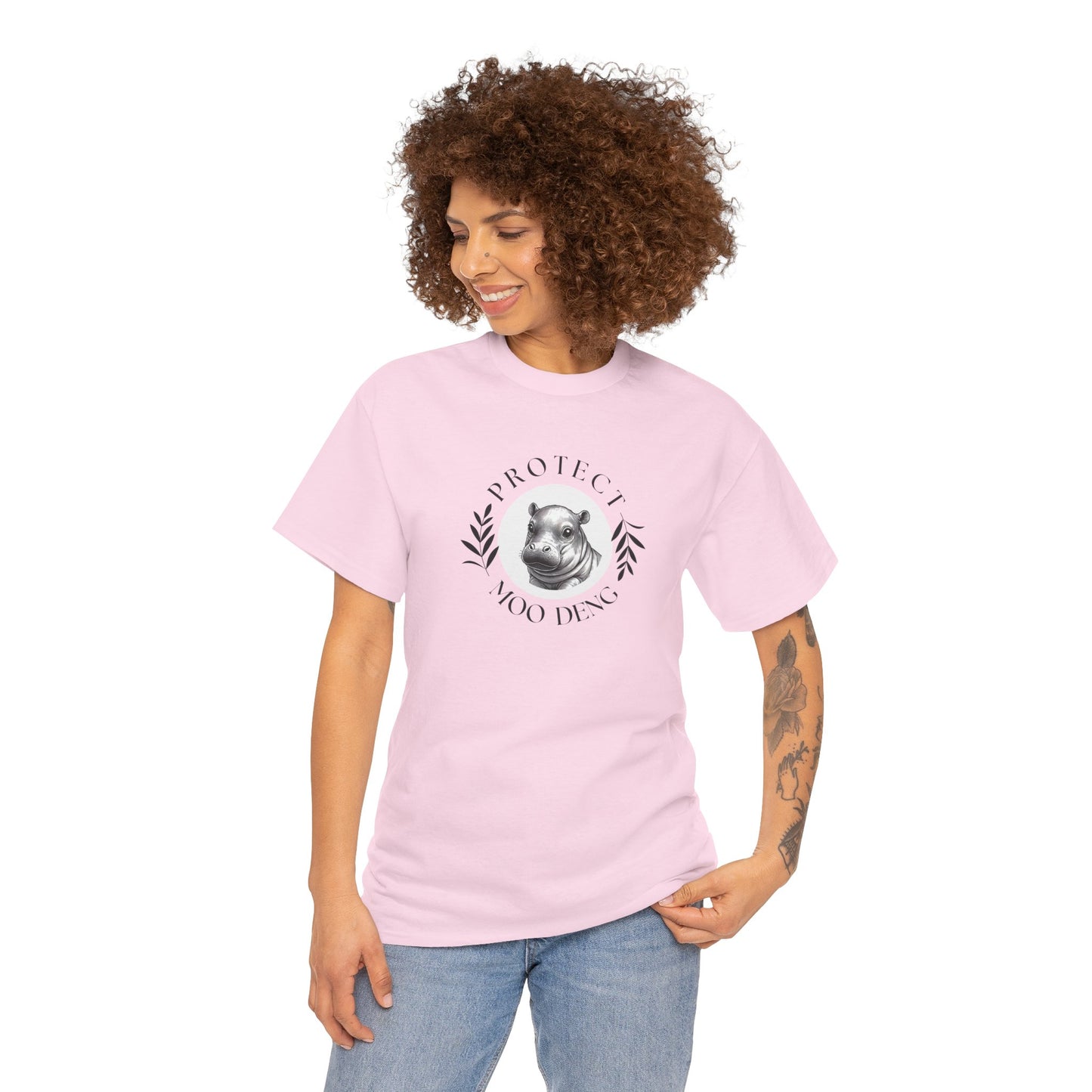 Protect MOO DENG - Unisex Heavy Cotton Tee